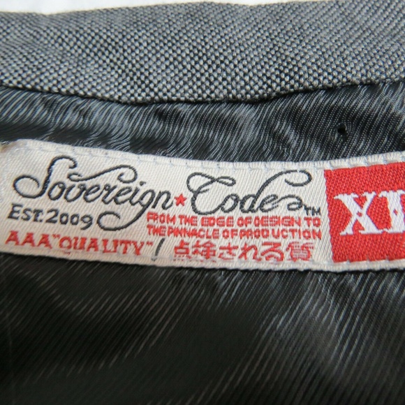 Sz L Gray Sovereign Code Slim Fit Mens #31M Suit Vest - Picture 5 of 8